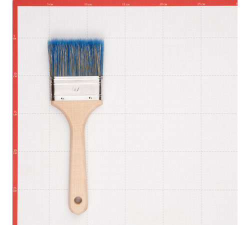 Кисть плоская смешанная щетина деревянная ручка Wenzo Wood 70х14 мм для красок на водной основе
