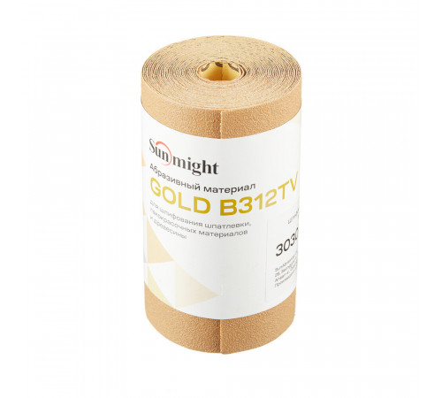 Наждачная бумага Sunmight Gold B312T 115 мм 5 м Р100 Наждачная бумага Sunmight Gold B312T 115 мм 5 м Р100