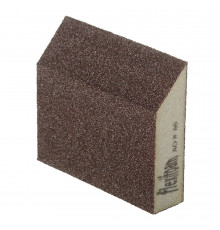 Брусок шлифовальный Flexifoam Angle Block 98х69х26 мм Р60 влагостойкий скошенный