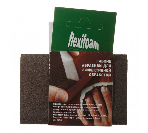 Брусок шлифовальный Flexifoam Round Block 98х69х26мм Р100 влагостойкий скошенный Брусок шлифовальный Flexifoam Round Block 98х69х26мм Р100 влагостойкий скошенный