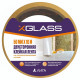 Лента клейкая X-Glass двусторонняя на полипропиленовой основе белая 50 мм 10 м