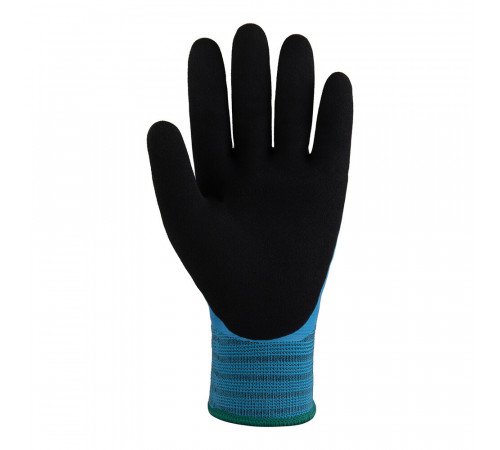Перчатки полиэстеровые с двойным латексным обливом утепленные Jeta Safety Frost Breaker синие 10 (XL) Перчатки полиэстеровые с двойным латексным обливом утепленные Jeta Safety Frost Breaker синие 10 (XL)