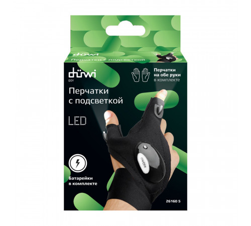Перчатки Duwi светодиодные на батарейках CR2016 (2 шт.) (26160 5) Перчатки Duwi светодиодные на батарейках CR2016 (2 шт.) (26160 5)