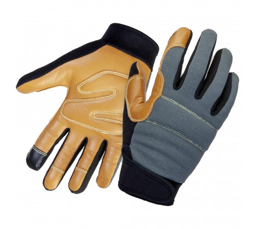 Перчатки кожаные виброзащитные Jeta Safety коричневые 9 (L) (JAV06) Перчатки кожаные виброзащитные Jeta Safety коричневые 9 (L) (JAV06)