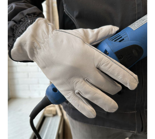 Перчатки утепленные кожаные защитные Jeta Safety белые 10 (XL) (JLE821) Перчатки утепленные кожаные защитные Jeta Safety белые 10 (XL) (JLE821)