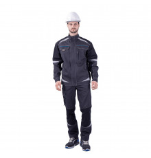 Куртка рабочая ГК Спецобъединение Турбо Safety 48-50 рост 158-164 см темно-серая/черная