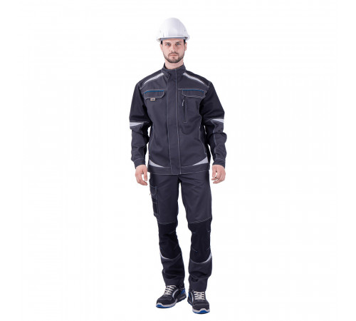 Куртка рабочая ГК Спецобъединение Турбо Safety 52-54 рост 170-176 см темно-серая/черная