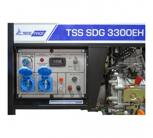 Генератор дизельный TSS SDG 3300EH 3 кВт с электростартером (100044) Генератор дизельный TSS SDG 3300EH 3 кВт с электростартером (100044)