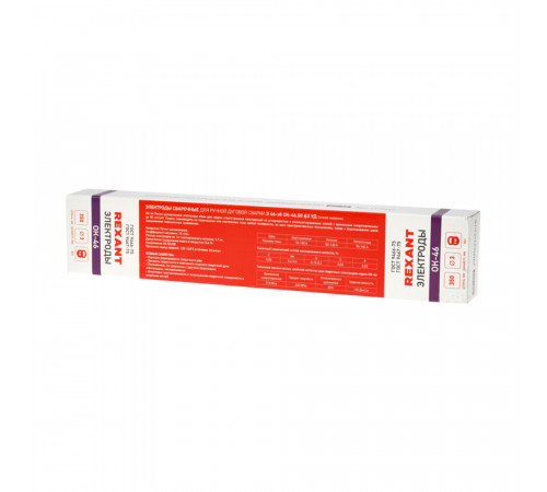Сварочные электроды Rexant ОК-46 d3 мм 3 кг (11-0969) Сварочные электроды Rexant ОК-46 d3 мм 3 кг (11-0969)