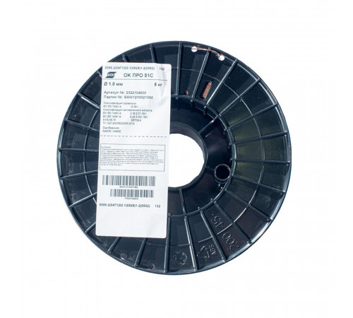 Сварочная проволока Esab d1 мм 5 кг (ОК ПРО 51С) Сварочная проволока Esab d1 мм 5 кг (ОК ПРО 51С)