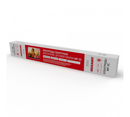 Сварочные электроды Rexant МР-3 d4 мм 3 кг (11-0952) Сварочные электроды Rexant МР-3 d4 мм 3 кг (11-0952)