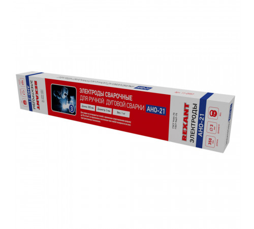 Сварочные электроды Rexant АНО-21 d3 мм 1 кг (11-0957)