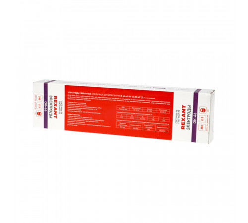 Сварочные электроды Rexant ОК-46 d3 мм 5 кг (11-0970) Сварочные электроды Rexant ОК-46 d3 мм 5 кг (11-0970)