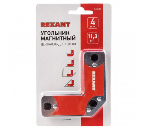 Магнитный угольник для сварки Rexant усилие до 11,3 кг (12-4839) Магнитный угольник для сварки Rexant усилие до 11,3 кг (12-4839)