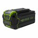 Газонокосилка аккумуляторная Greenworks 40V GD40LM46SPK4 40 В 46 мм 4Ач Li-Ion 1 АКБ и ЗУ (2506807UB)