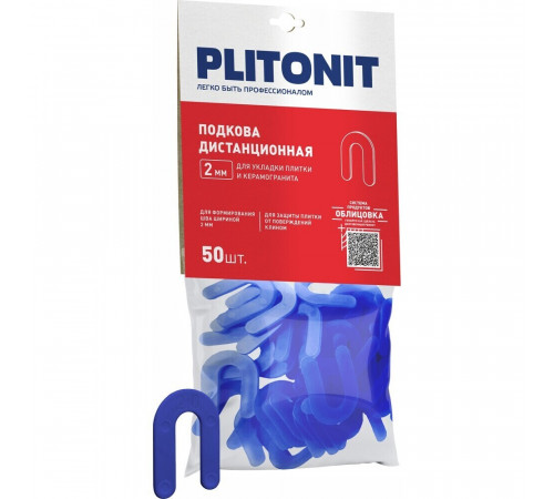 Подкова дистанционная для плитки Plitonit 2 мм (50 шт.) Подкова дистанционная для плитки Plitonit 2 мм (50 шт.)