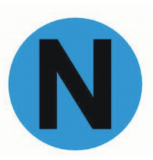 Наклейка знак электробезопасности EKF PROxima d20 мм N синяя (100 шт.) (an-2-08-1)