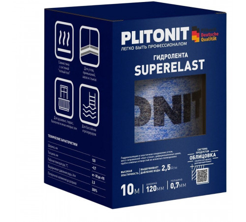 Лента гидроизоляционная Plitonit SuperElast 12 см 10 м Лента гидроизоляционная Plitonit SuperElast 12 см 10 м