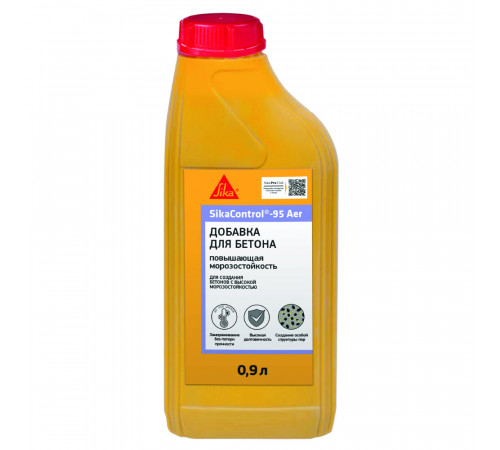 Добавка для создания бетонов с высокой морозостойкостью Sika SikaControl -95 Aer 0,9 л Добавка для создания бетонов с высокой морозостойкостью Sika SikaControl -95 Aer 0,9 л