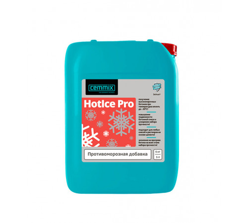 Добавка противоморозная для бетонов и растворов CemMix HotIce Pro 5 л Добавка противоморозная для бетонов и растворов CemMix HotIce Pro 5 л
