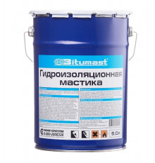 Мастика битумная гидроизоляционная Bitumast 4,2 кг/5 л