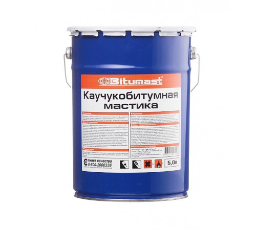 Мастика каучукобитумная Bitumast 4,2 кг/5 л