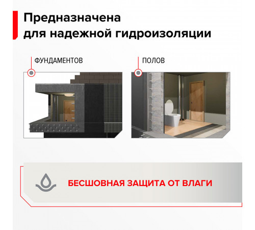 Мастика битумная гидроизоляционная водоразбавляемая AquaMast 15 кг