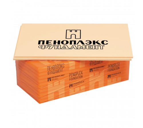 Экструдированный пенополистирол Пеноплэкс Фундамент 100х585х1185 мм Экструдированный пенополистирол Пеноплэкс Фундамент 100х585х1185 мм
