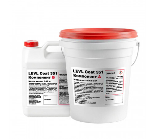 Пол полиуретановый Levl Coat 351 двухкомпонентный серый RAL 7038 8,5 кг + 1,5 кг Пол полиуретановый Levl Coat 351 двухкомпонентный серый RAL 7038 8,5 кг + 1,5 кг
