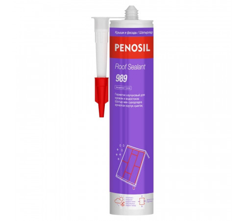 Герметик кровельный каучуковый Penosil Roof Sealant бесцветный 280 мл Герметик кровельный каучуковый Penosil Roof Sealant бесцветный 280 мл
