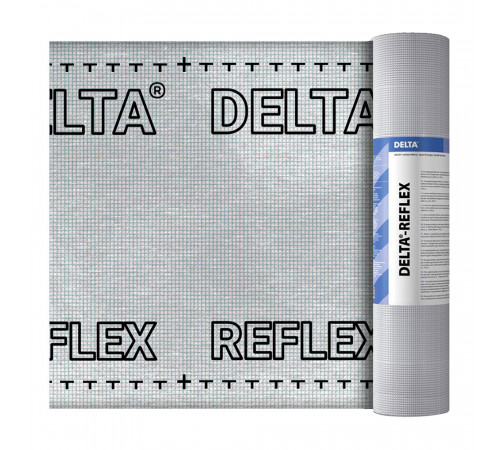 Пароизоляция теплоотражающая Delta Reflex 180 г/м2 75 кв.м Пароизоляция теплоотражающая Delta Reflex 180 г/м2 75 кв.м
