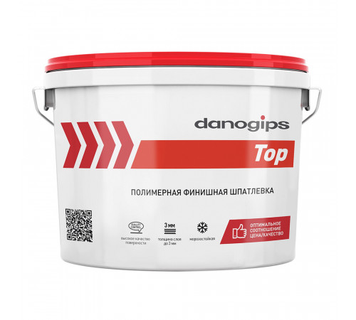 Шпатлевка финишная Danogips Top 10 л/16,5 кг Шпатлевка финишная Danogips Top 10 л/16,5 кг
