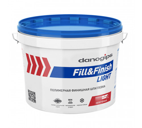 Шпатлевка Danogips Fill&Finish Light универсальная облегченная 10 л/12,3 кг Шпатлевка Danogips Fill&Finish Light универсальная облегченная 10 л/12,3 кг