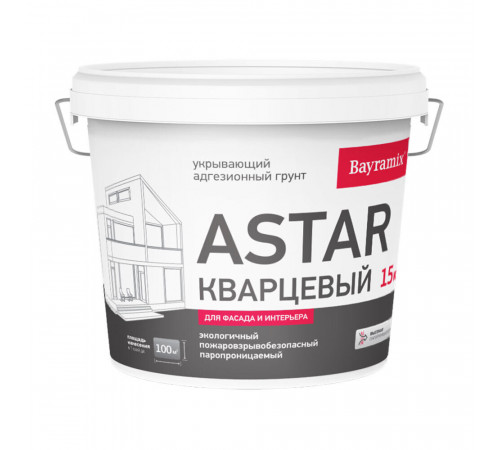 Грунт укрывающий Bayramix Astar Кварцевый B1 15 кг Грунт укрывающий Bayramix Astar Кварцевый B1 15 кг