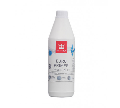 Грунт Tikkurila/Tikkivala Euro Primer 0,9 л концентрат 1:3 Грунт Tikkurila/Tikkivala Euro Primer 0,9 л концентрат 1:3