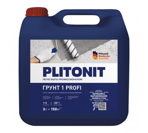 Грунт Plitonit 1/ 1 Profi 3 л концентрат 1:5 Грунт Plitonit 1/ 1 Profi 3 л концентрат 1:5