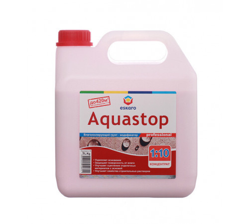 Грунт Eskaro Aquastop Professional 3 л концентрат 1:10 Грунт Eskaro Aquastop Professional 3 л концентрат 1:10