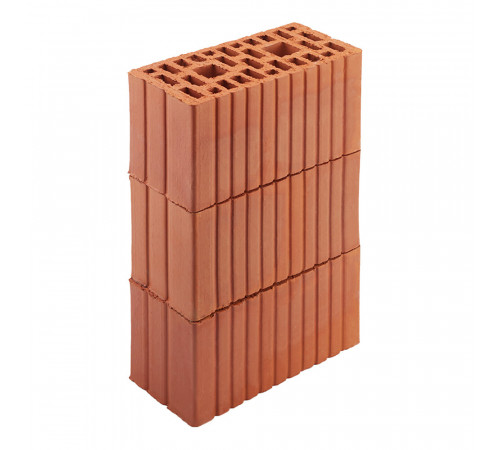 Кирпич рядовой ЛСР (НКЗ) поризованный М150/175 250х120х140 мм 2,1NF