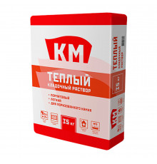 Смесь кладочная КМ Теплый серая 35 кг