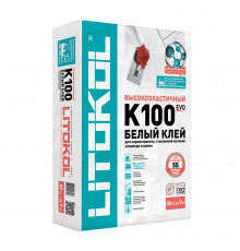 Клей для плитки/ керамогранита/ камня Litokol Hyperflex K100 эластичный белый класс C2 TE S2 20 кг