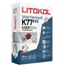 Клей для плитки/ керамогранита/ камня Litokol SuperFlex K77 эластичный серый класс C2 TE S1 25 кг