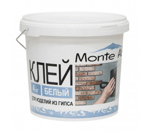 Клей гипсовый Monte Alba 4 кг Клей гипсовый Monte Alba 4 кг