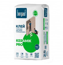 Клей для плитки/ керамогранита Bergauf Keramik Pro усиленный серый класс C1 T 25 кг