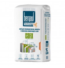 Штукатурно-клеевая смесь для теплоизоляции Bergauf Isofix 25 кг