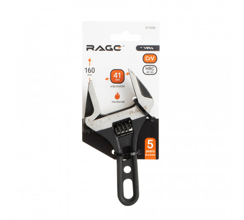 Ключ разводной Rage by Vira 160 мм Ключ разводной Rage by Vira 160 мм