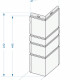 Угол наружный Docke Burg New 472х145 мм пшеничный