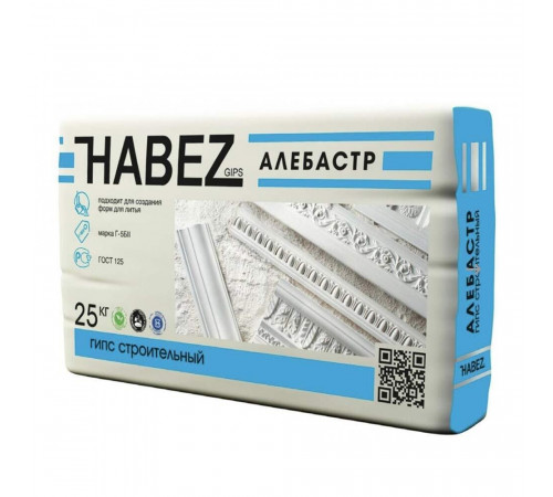 Гипс строительный алебастр Habez Г-5 25 кг Гипс строительный алебастр Habez Г-5 25 кг