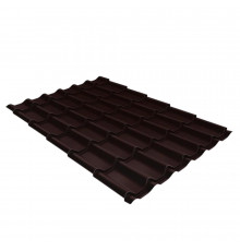Металлочерепица 1,18х2,25 м 0,5 мм Grand Line Классик коричневая RAL 8017 rooftop matte