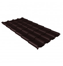 Металлочерепица 1,18х1,15 м 0,5 мм Grand Line Классик коричневая RAL 8017 rooftop matte