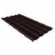 Металлочерепица 1,18х1,15 м 0,5 мм Grand Line Классик коричневая RAL 8017 rooftop matte
